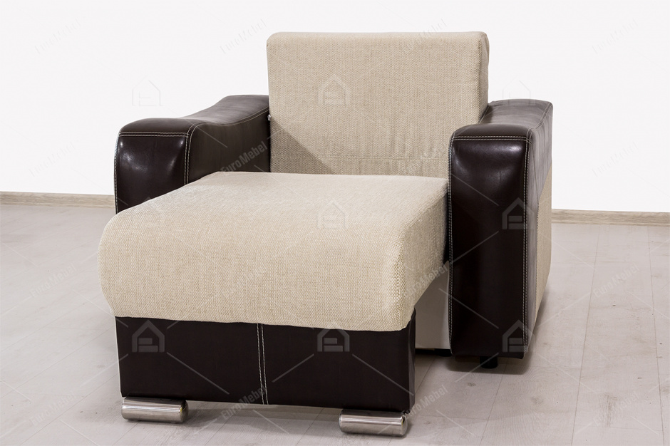 Кресло-кровать раскладной как часть комплекта Соната 5, Мосс74/Экотекс213, АСМ (Россия)