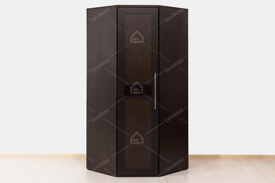 Шкаф для одежды угловой 1Д , модульной системы Парма, Венге, Кураж (Россия)
