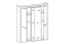 Шкаф для одежды 4Д  Гарда СМ218-01, Сосна Джексон, Слониммебель (Беларусь)