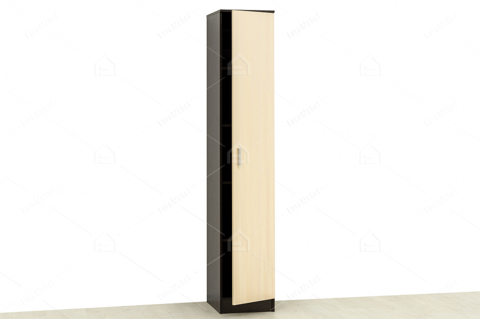Шкаф пенал пристенный 1Д , модульной системы Ника 5, Дуб Млечный, Астрид-Мебель (Россия)
