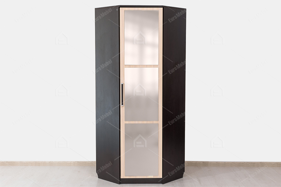Шкаф для одежды угловой 1Д , модульной системы Эдем 2, Дуб Млечный, СВ Мебель (Россия)