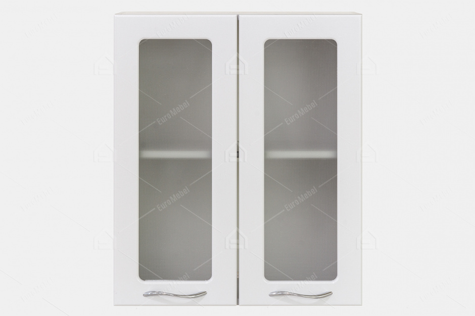 Шкаф витрина 600, 2Д , модульной системы Волна, Белый, СВ Мебель (Россия)