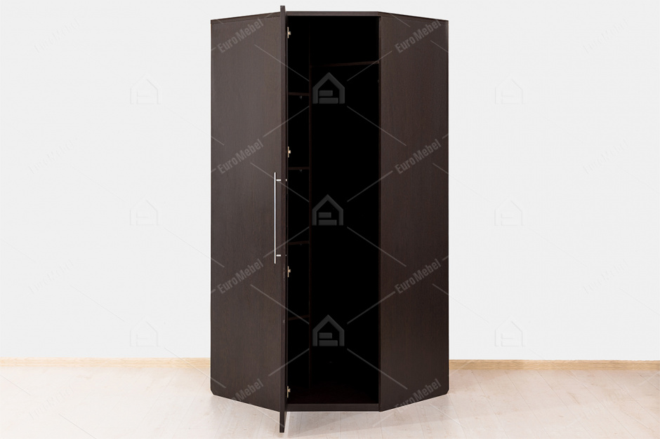 Шкаф для одежды угловой 1Д , модульной системы Парма, Венге, Кураж (Россия)