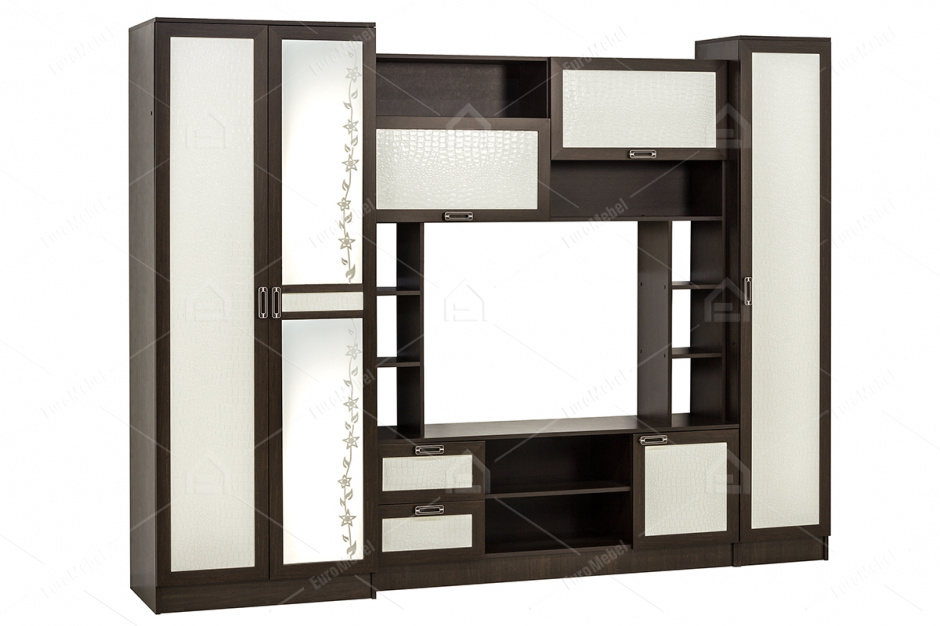 Комплект мебели для гостиной Аллегро 6, Кайман Белый, Диал(Россия)