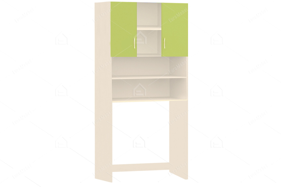 Шкаф для книг 2Д , модульной системы Геометрия, Зеленый, Астрид-Мебель (Россия)