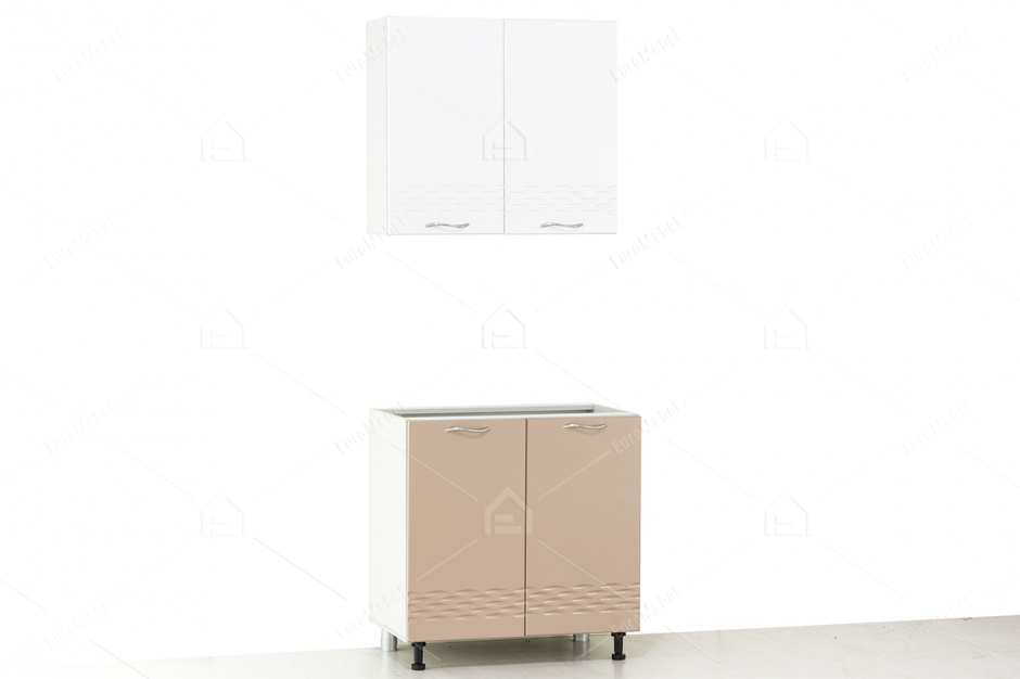 Секция кухонная 800, линейная Волна, БелыйСВ Мебель (Россия)