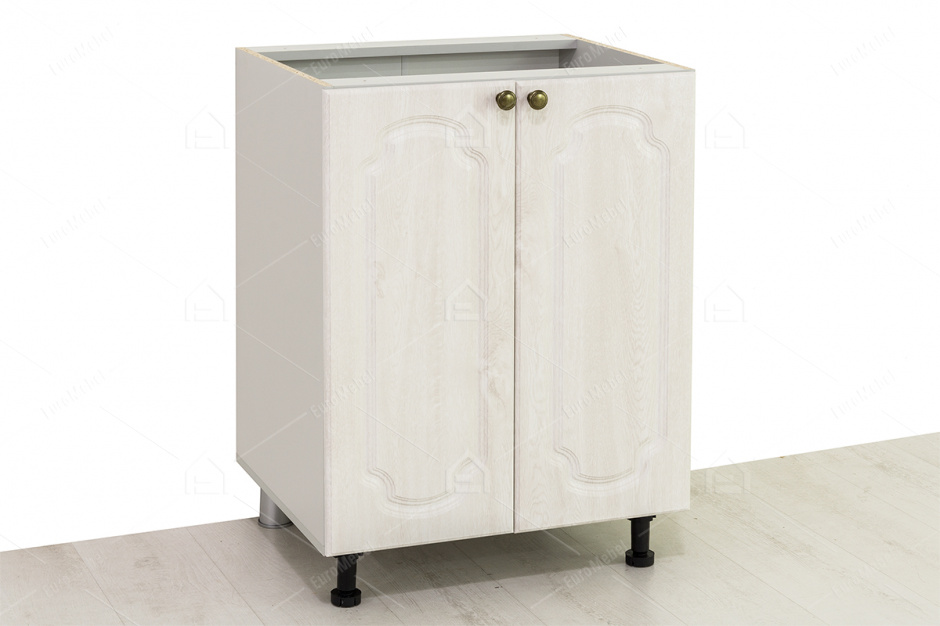 Шкаф-стол 600, 2Д , модульной системы Классика, Сосна Белый, СВ Мебель (Россия)