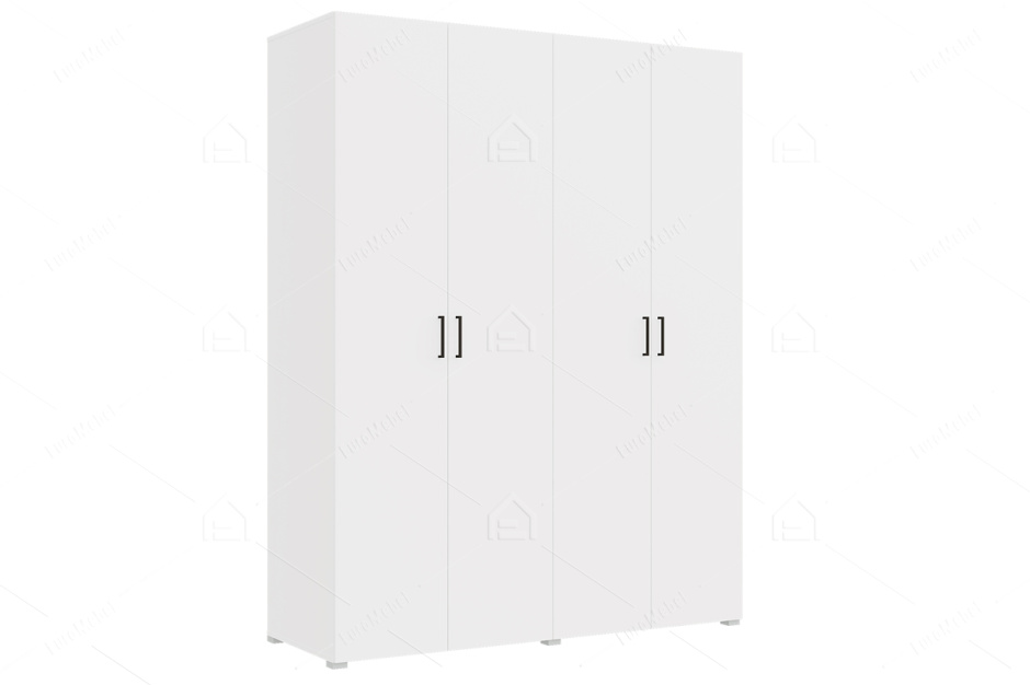 Шкаф для одежды 4Д  Арландо, Белый, Горизонт (Россия)