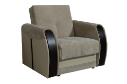 Кресло традиционное раскладной как часть комплекта Сиеста 4, М531-03/EcotexА109/EcotexА213, АСМ Элегант (Россия)
