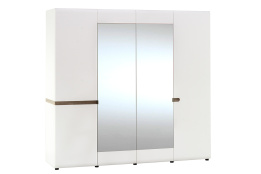 Шкаф для одежды 4Д  как часть комплекта Линате, Белый, Анрэкс (Беларусь)