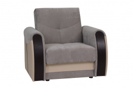 Кресло традиционное раскладной как часть комплекта Сиеста 4, М531-04/EcotexА109/EcotexА213, АСМ Элегант (Россия)