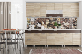 Комплект мебели для кухни Арабика 2600, Дуб Сонома, СВ Мебель(Россия)