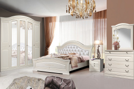 Комплект мебели для спальни Венера, Крем, Слониммебель(Беларусь)