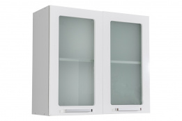 Шкаф кухонный 800, 2Д  как часть комплекта Люкс Акварель, Белый, БТС (Россия)