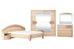 Комплект мебели для спальни Аляска, Дуб Сонома, MEBEL SERVICE(Украина)