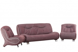 Комплект мягкой мебели Квин 7, Красный, АСМ Элегант(Россия)