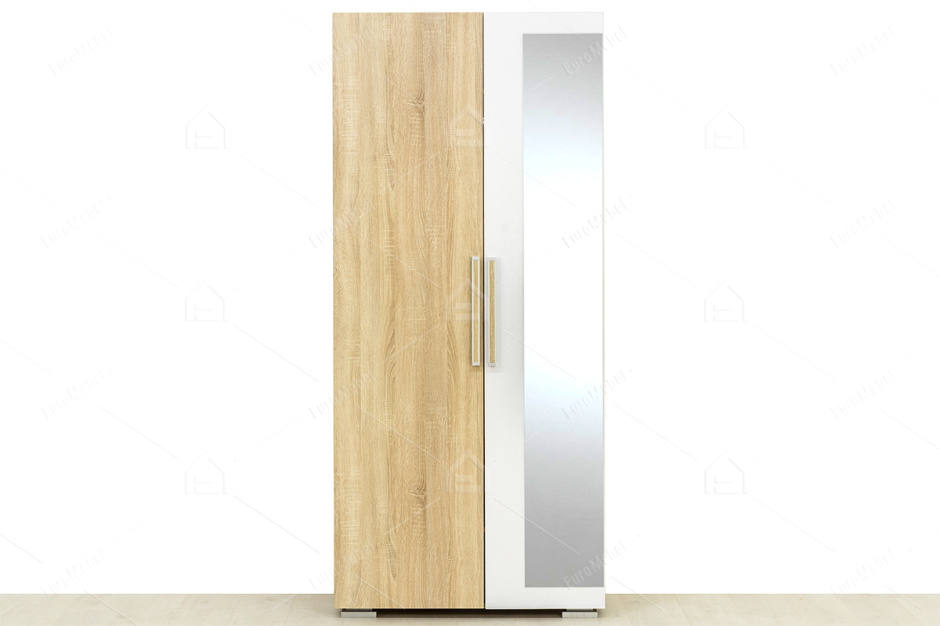 Шкаф для одежды 2Д , модульной системы Лагуна 2, Белый Глянец, СВ Мебель (Россия)