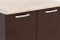 Шкаф-стол 800,  2Д  как часть комплекта Гамма, Шоколад, MEBEL SERVICE (Украина)