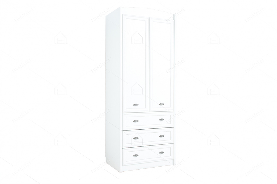 Шкаф для одежды 2Д  как часть комплекта Салерно, Белый, БРВ Брест (Беларусь)