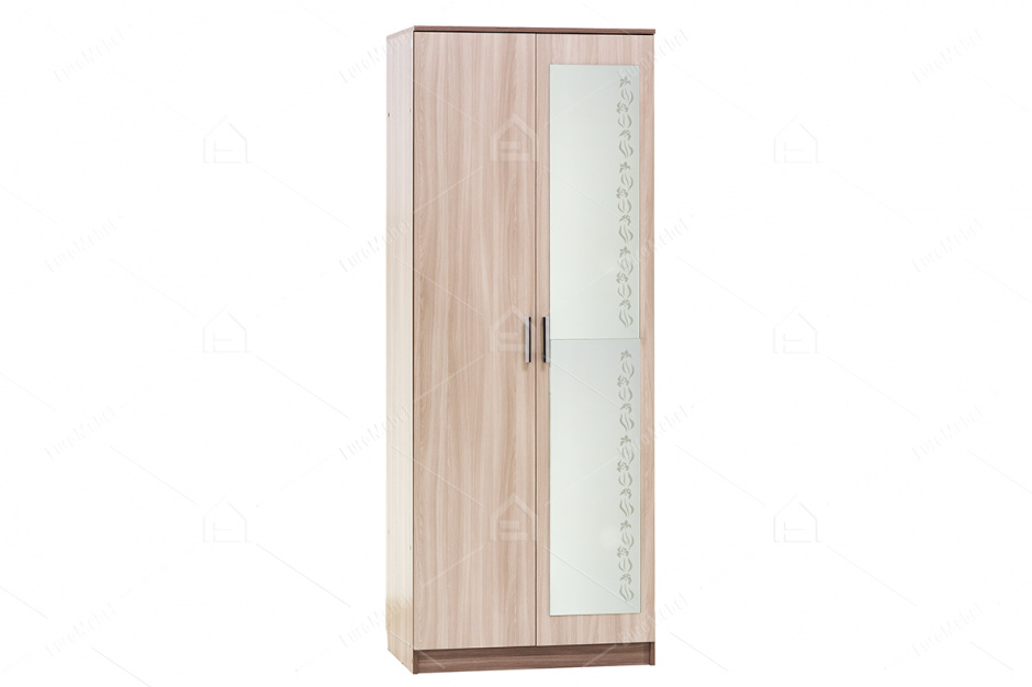 Шкаф для одежды 2Д  как часть комплекта Гамма 16, Ясень Шимо светлый, СВ Мебель (Россия)