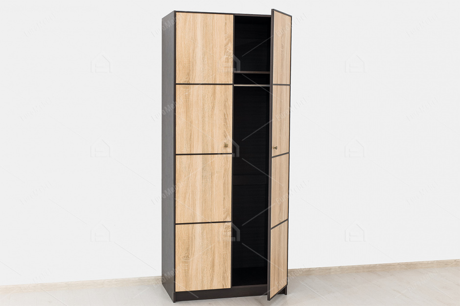 Шкаф для одежды  2Д  коллекции Фантазия, Дуб Самоа, MEBEL SERVICE (Украина)