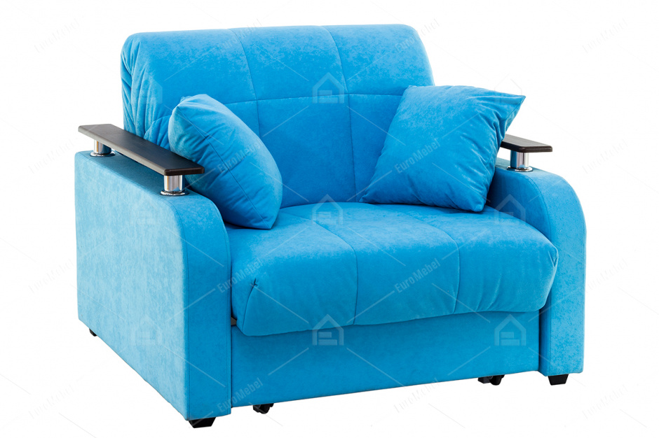 Кресло-кровать раскладной Неаполь 086, 245 бирюза, СМК (Россия)