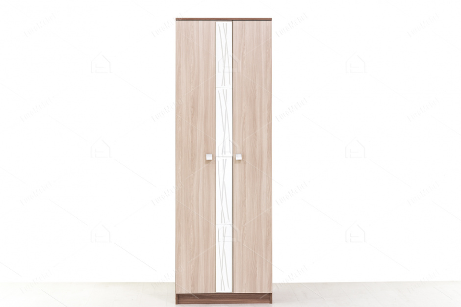 Шкаф для одежды 2Д  как часть комплекта Гамма 15, Ясень Шимо светлый, СВ Мебель (Россия)