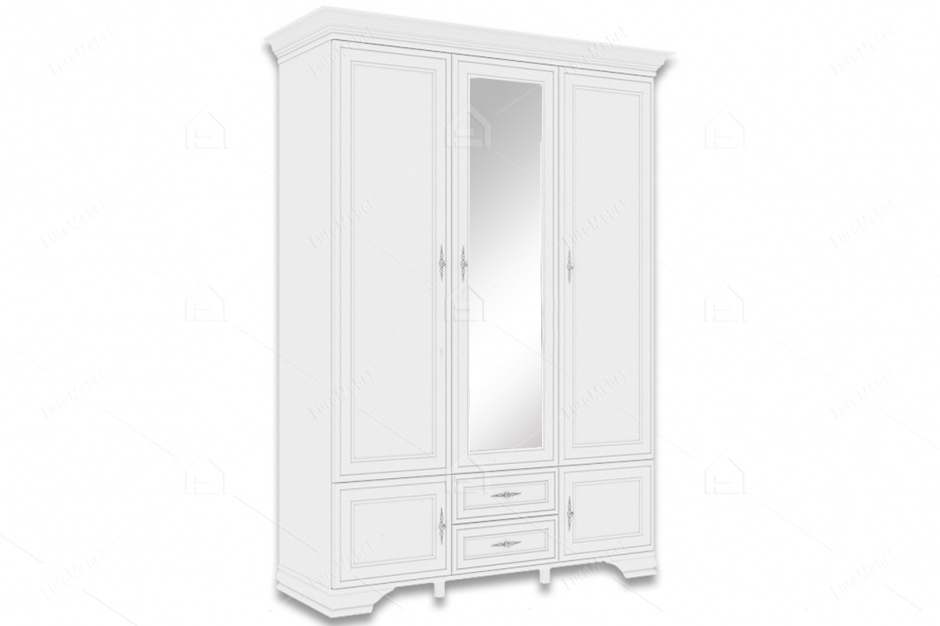Шкаф для одежды 5Д  (Kentaki SZF5D2S), коллекции Кентаки, Белый, BRW-Украина (Украина)
