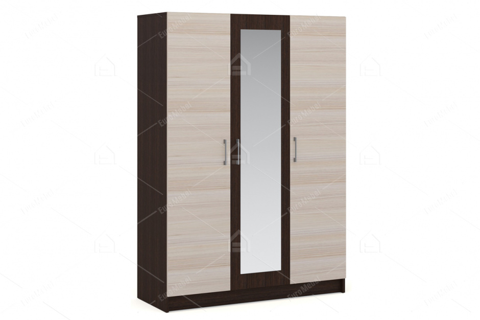 Шкаф для одежды 3Д  как часть комплекта Алена, Дуб Молочный, Империал (Россия)