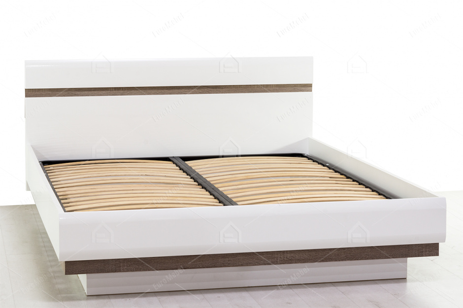 Кровать двуспальная (Linate 160/TYP 94-01) с подъемным механизмом, коллекции Линате, Белый, Анрэкс (Беларусь)