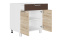 Шкаф-стол 800, 2Д  как часть комплекта Арабика, Дуб Сонома, СВ Мебель (Россия)