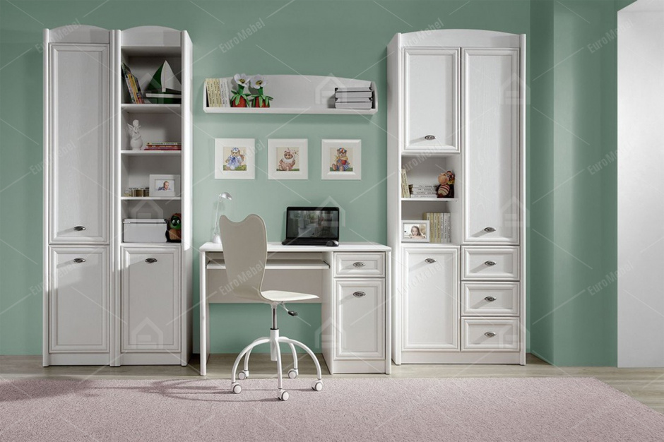 Шкаф для одежды 3Д , коллекции Салерно, Белый Белый, БРВ Брест (Беларусь)