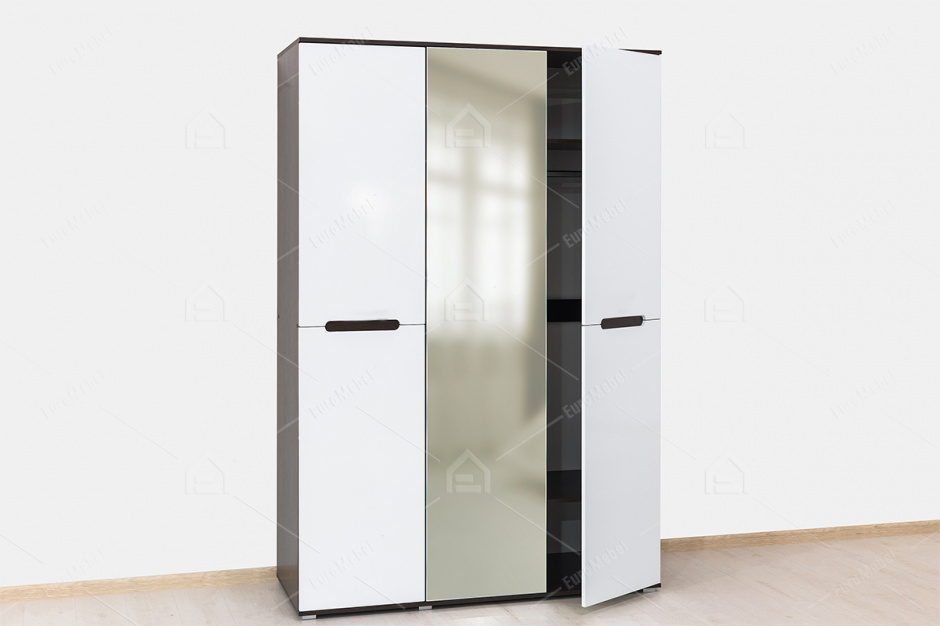 Шкаф для одежды 3Д  как часть комплекта Вегас, Белый, Горизонт (Россия)