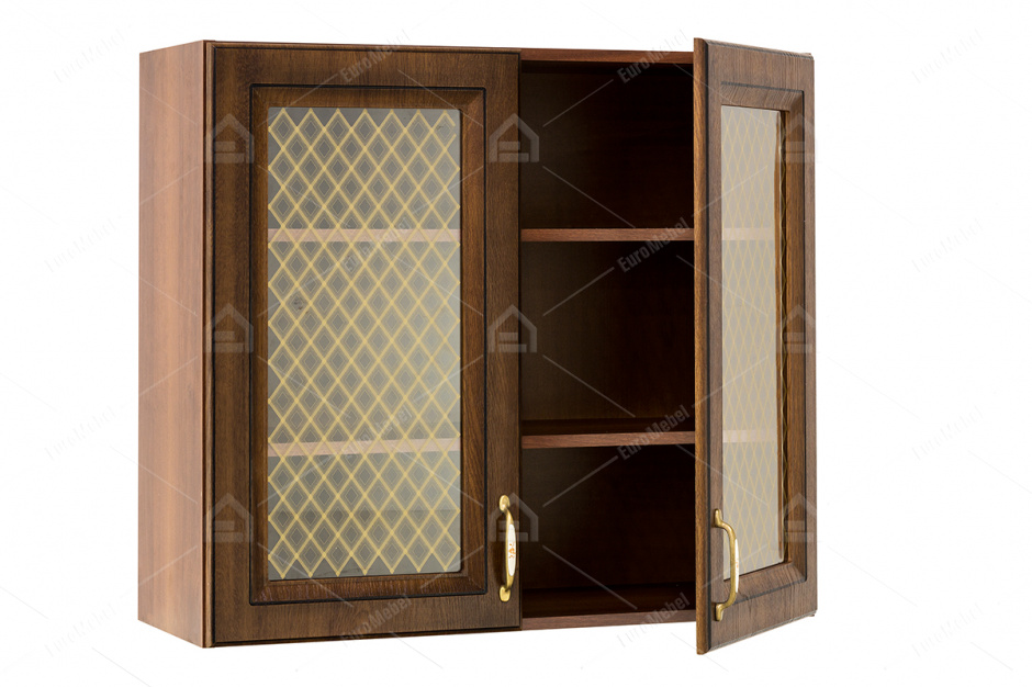 Шкаф витрина 800, 2Д  как часть комплекта Гранд, Дуб Золотой, MEBEL SERVICE (Украина)