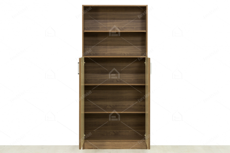 Шкаф для книг надставной 2Д  как часть комплекта Юниор, Дуб Сонома, Астрид-Мебель (Россия)