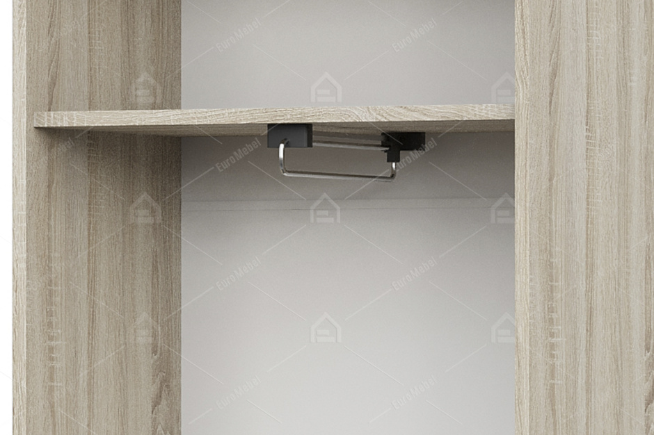 Шкаф для одежды 2Д , модульной системы Визит 1, Сосна Джексон, СВ Мебель (Россия)