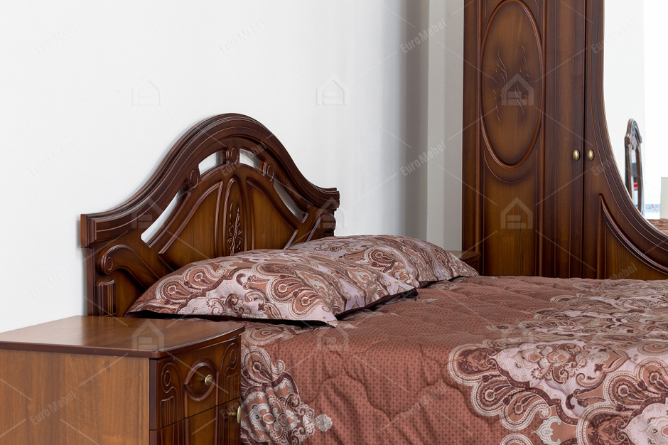 Комплект мебели для спальни Александрина 2.6, Орех, Ружанская МФ(Беларусь)