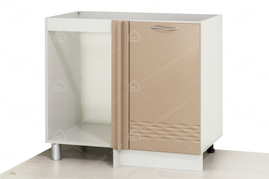 Шкаф под мойку 900, угловой 1Д , модульной системы Волна, Капучино, СВ Мебель (Россия)