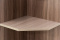 Шкаф стеллаж угловой, модульной системы Город, Ясень Шимо темный, СВ Мебель (Россия)