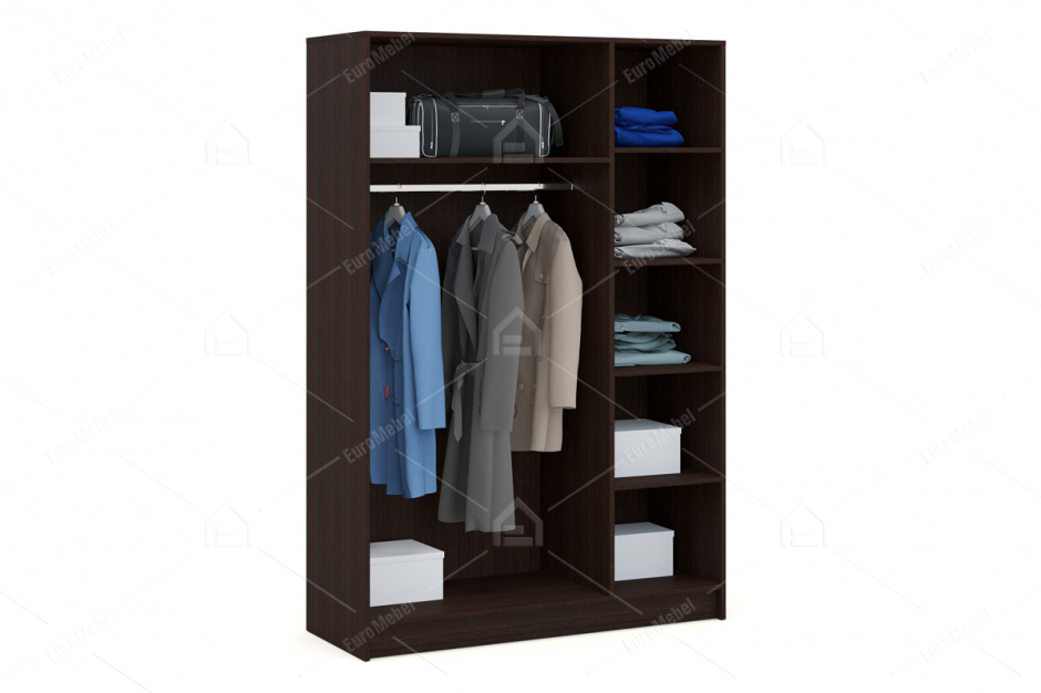 Шкаф для одежды 3Д  как часть комплекта Алена, Дуб Молочный, Империал (Россия)