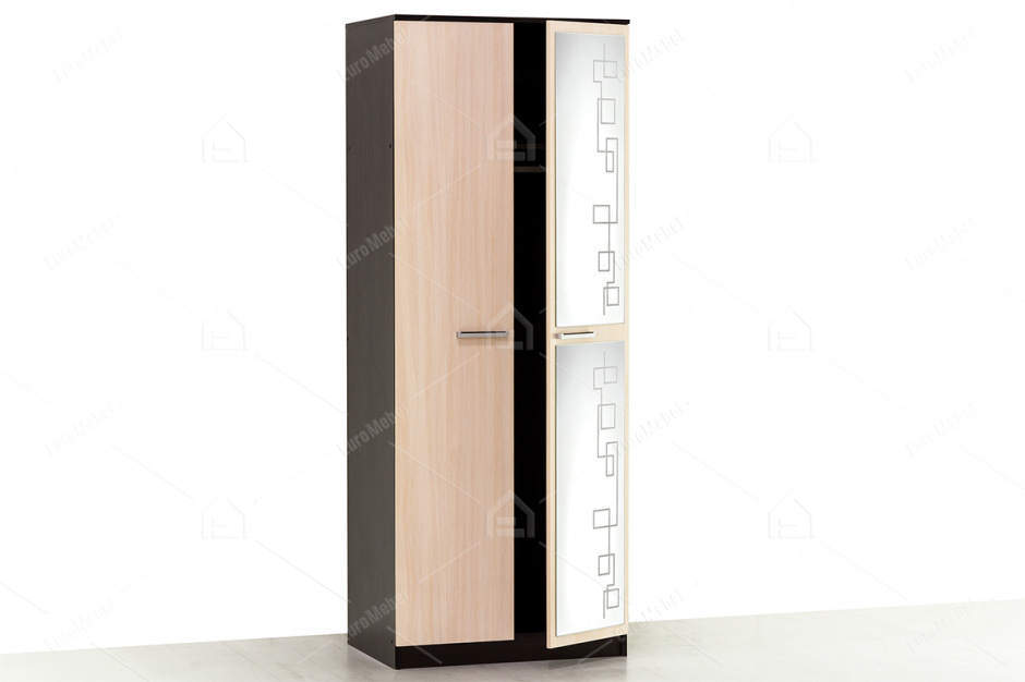 Шкаф для одежды  2Д  как часть комплекта Флора, Дуб, Горизонт (Россия)