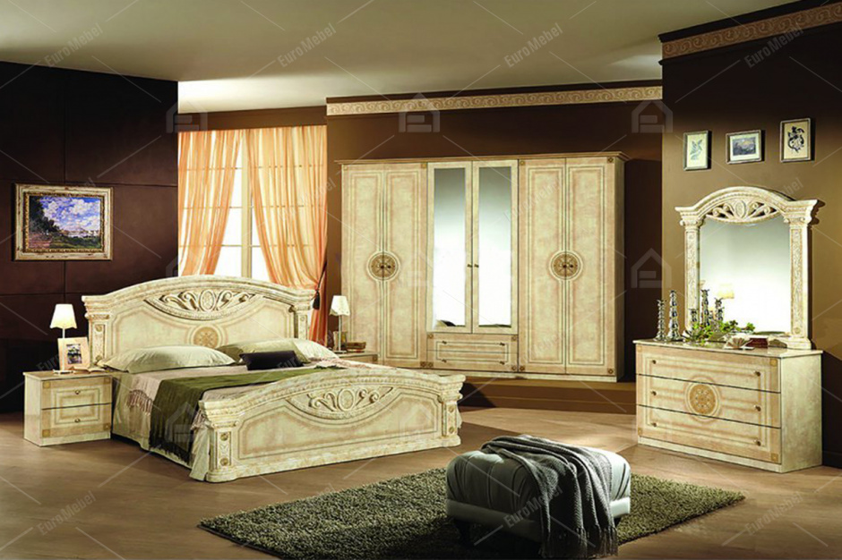 Комплект мебели для спальни Рома, Клен, MEBEL SERVICE(Украина)