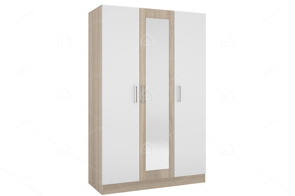 Шкаф для одежды 3Д  Уют 1, Белый, Горизонт (Россия)