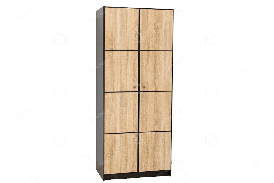 Шкаф для одежды 2Д  как часть комплекта Фантазия, Дуб Самоа, СВ Мебель (Россия)