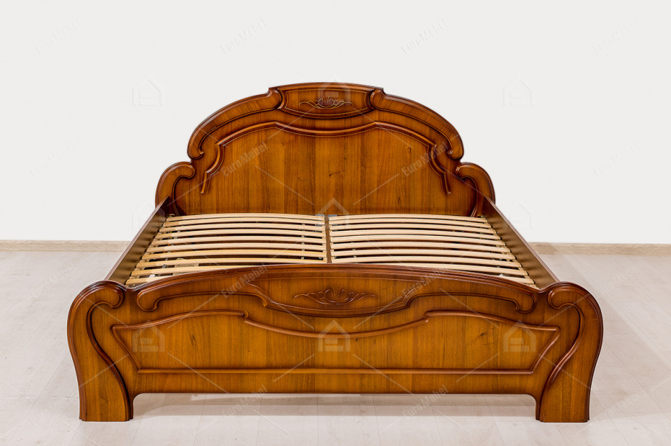Кровать двуспальная как часть комплекта Александрина 2, Орех Донской, Ружанская МФ (Беларусь)