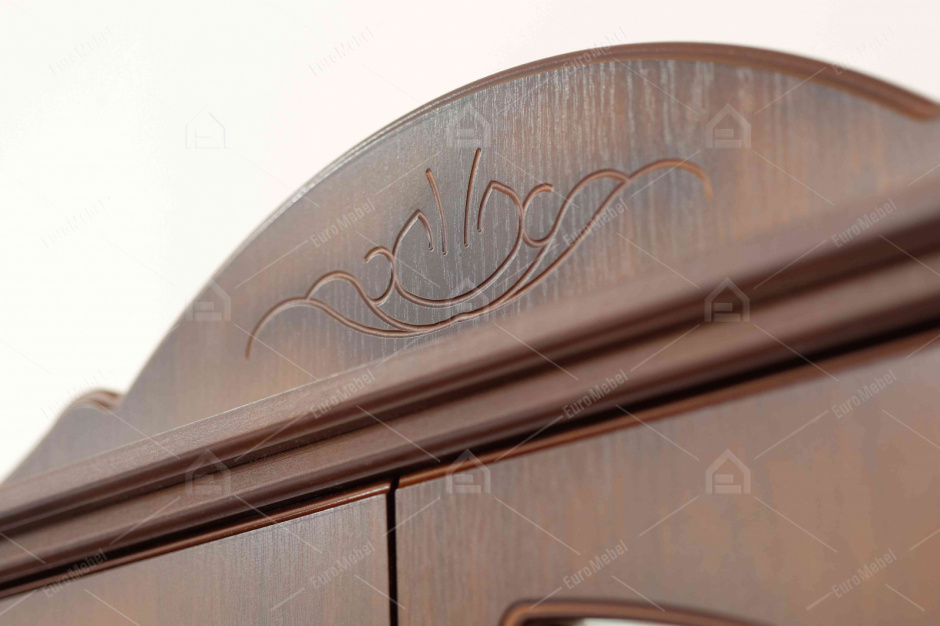 Шкаф для одежды 4Д  как часть комплекта Александрина 2.6, Орех, Ружанская МФ (Беларусь)
