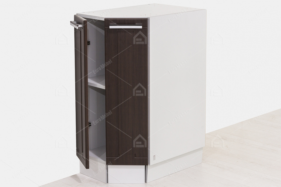 Шкаф-стол 357, торцевой 2Д , модульной системы Геометрия, Дуб Венге, СВ Мебель (Россия)