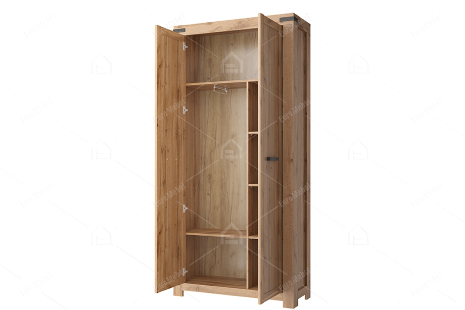 Шкаф для одежды 2Д  Мортиз, Дуб Вотан, Анрэкс (Беларусь)
