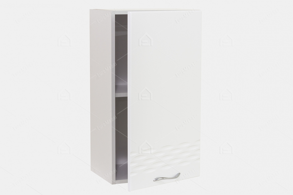 Шкаф кухонный 400, 1Д , модульной системы Волна, Белый, СВ Мебель (Россия)