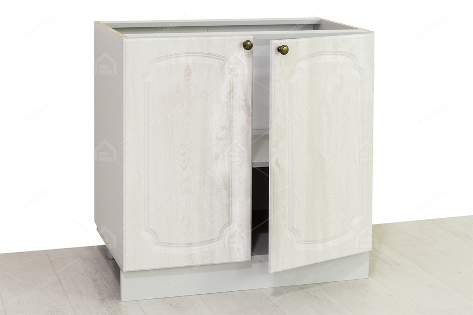 Шкаф-стол 800, 2Д , модульной системы Классика, Сосна Белый, СВ Мебель (Россия)